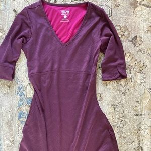 Maroon deep purple mtn hardware dress xs